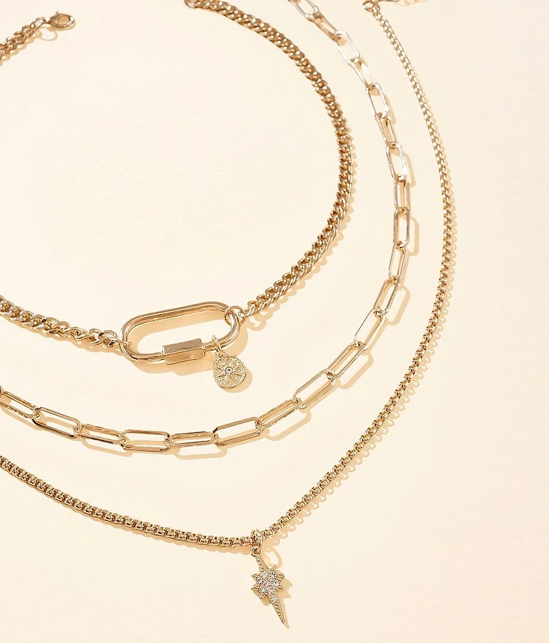 3 Pack Chunky Necklace Set