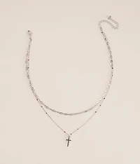 Cross Tiered Necklace