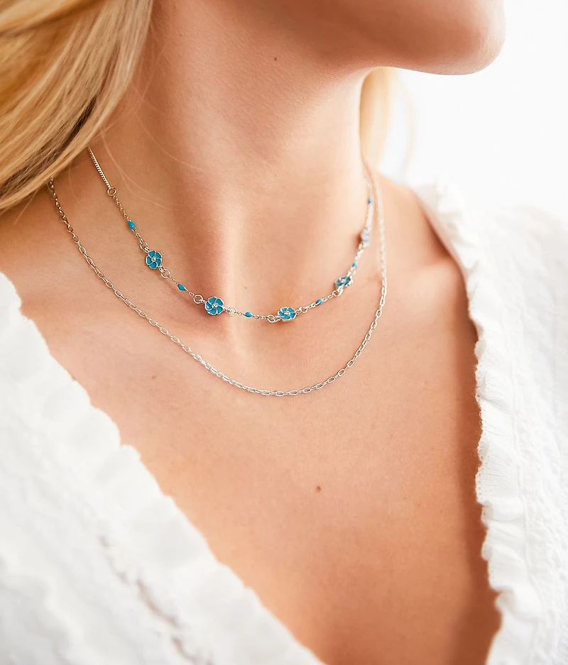 Flower Tiered Necklace
