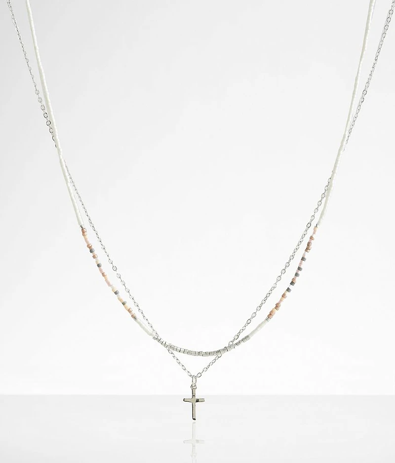 2 Pack Cross Necklace Set