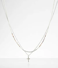 2 Pack Cross Necklace Set