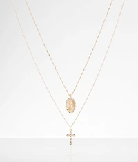 2 Pack Cross Necklace Set