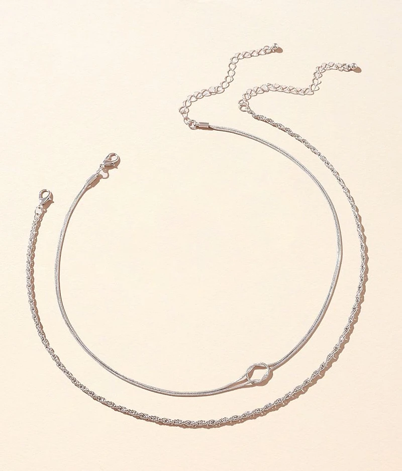2 Pack Knotted Necklace Set