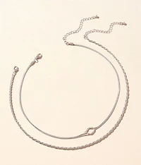 2 Pack Knotted Necklace Set