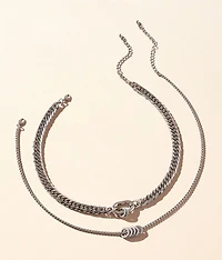 2 Pack Statement Necklace Set