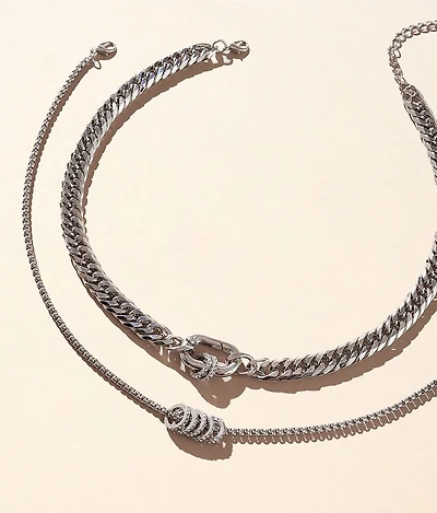 2 Pack Statement Necklace Set