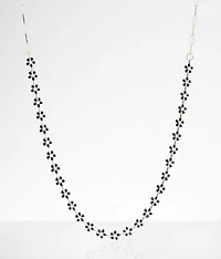 Painted Flower Necklace