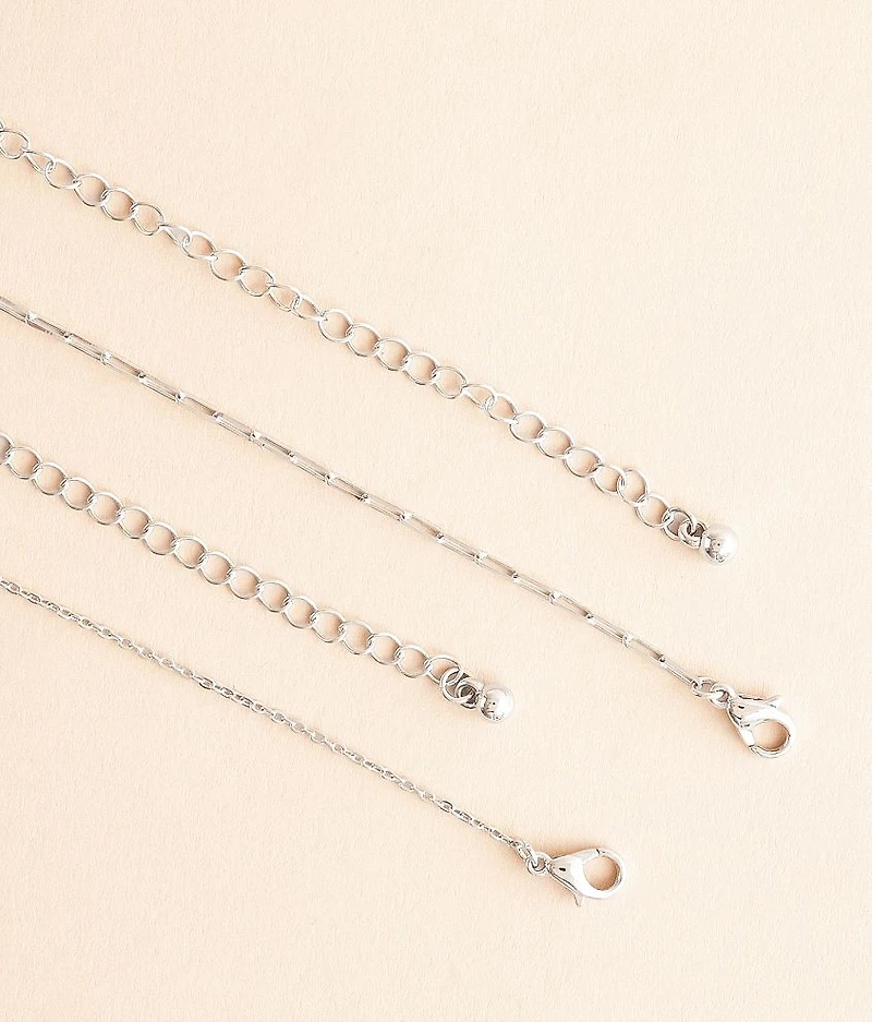 2 Pack Glitz Necklace Set