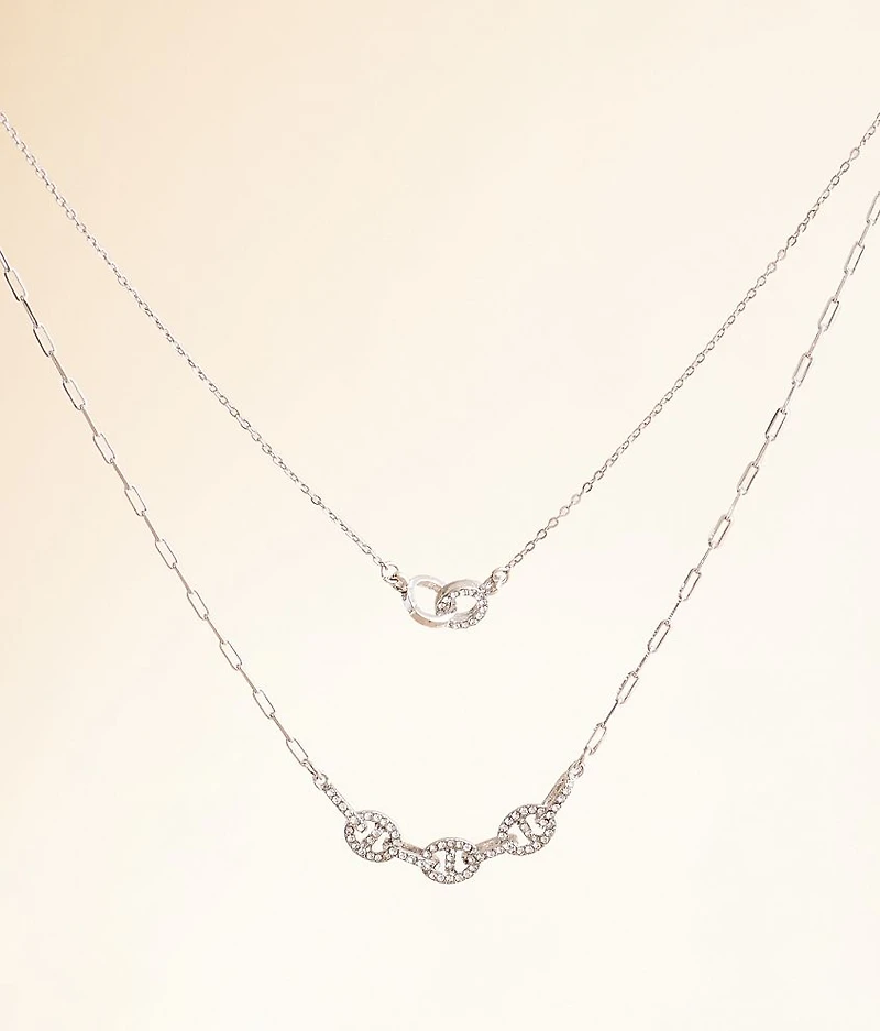 2 Pack Glitz Necklace Set