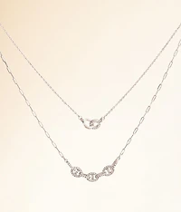 2 Pack Glitz Necklace Set