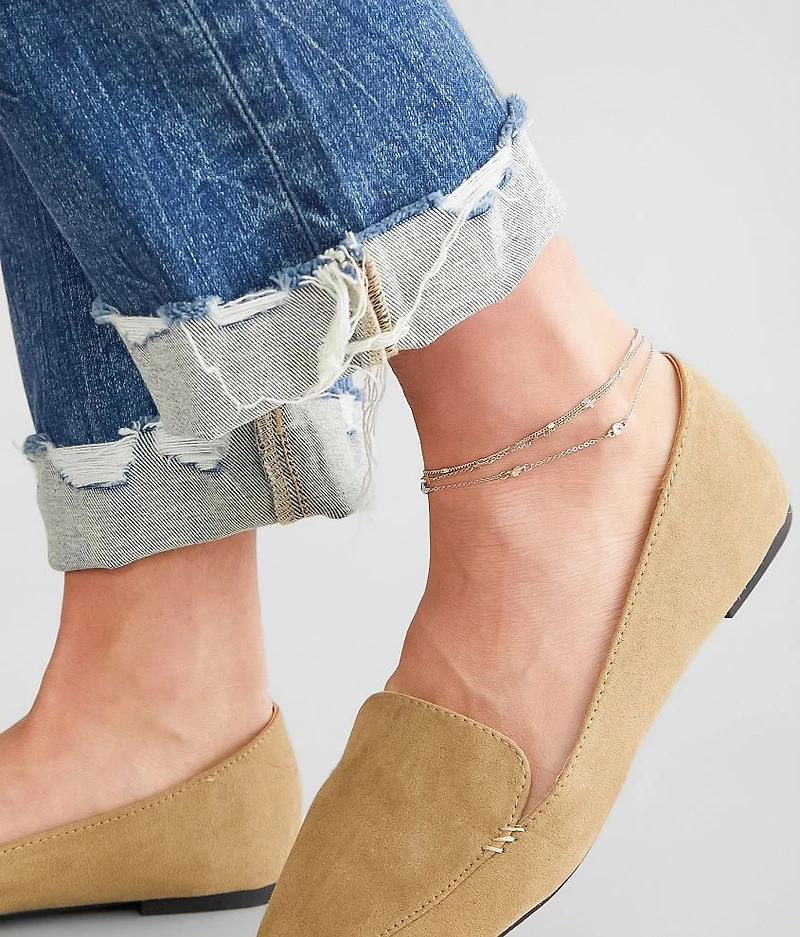 3 Pack Dainty Ankle Bracelet Set