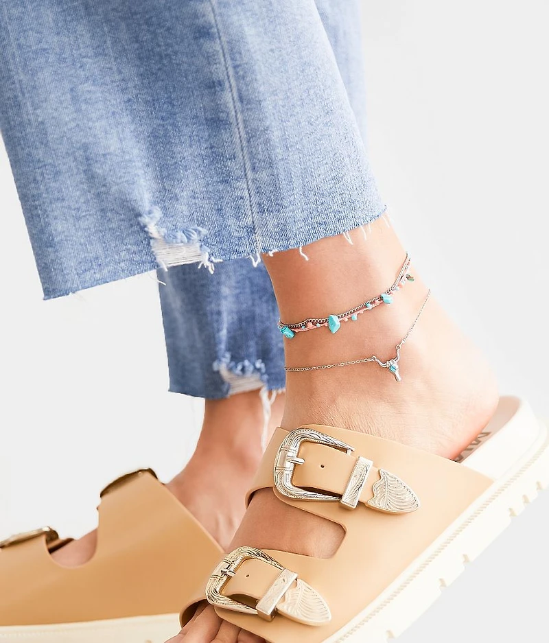 3 Pack Western Ankle Bracelet Set