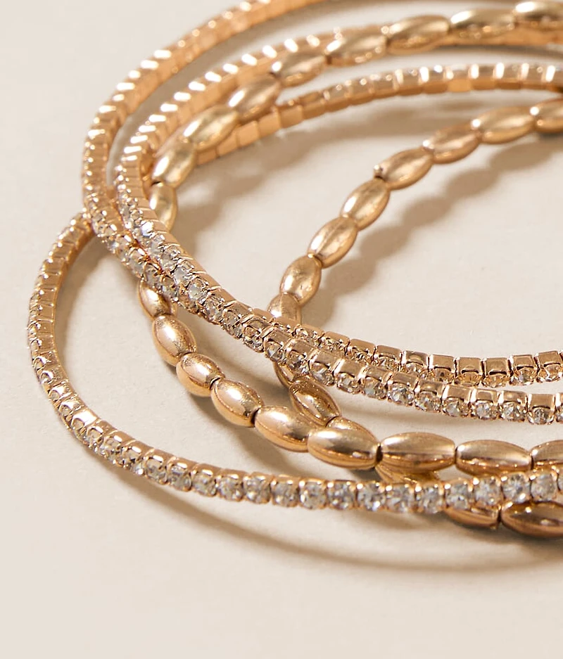 5 Pack Glam Bracelet Set