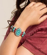 Turquoise Stone Statement Bracelet