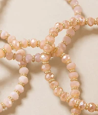 4 Pack Glitz Beaded Bracelet Set
