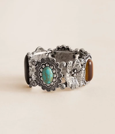 Western Stone Statement Bracelet
