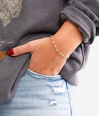 Faux Pearl Slider Bracelet