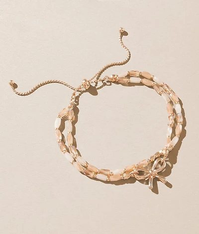 Beaded Bow Bracelet
