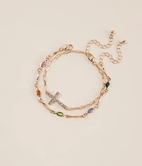 2 Pack Cross Bracelet Set