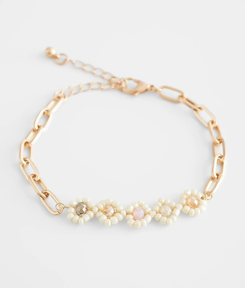 Flower Bead Bracelet