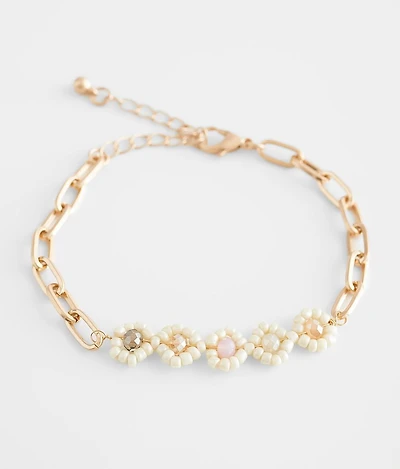 Flower Bead Bracelet