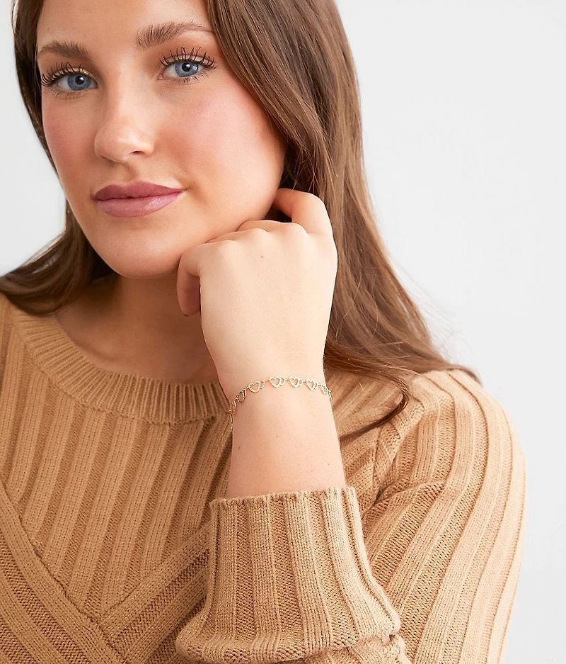Heart Chain Bracelet