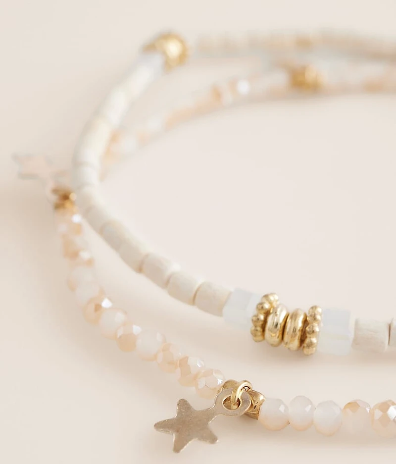 2 Pack Star Bracelet Set