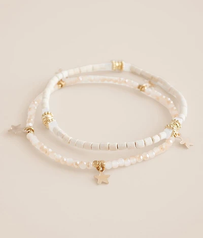 2 Pack Star Bracelet Set
