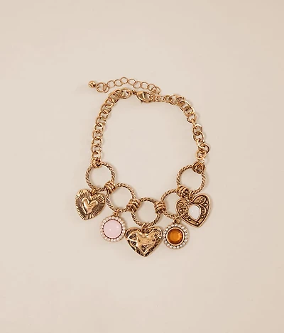 Heart Charm Bracelet