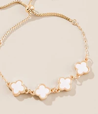 Mother Of Pearl Clover Bracelet