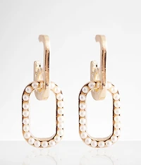 Faux Pearl Linked Earring