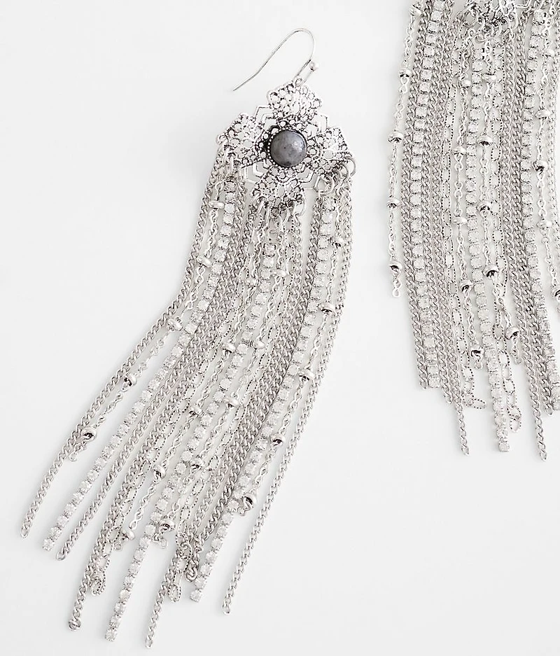 Glitz Chain Fringe Earring