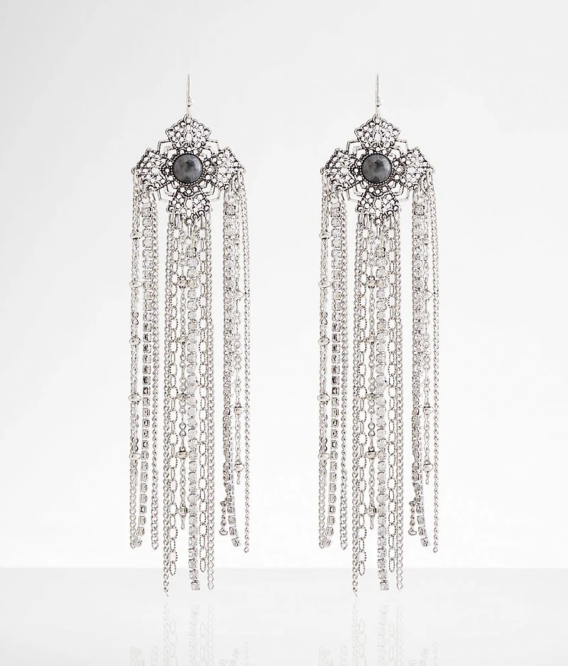 Glitz Chain Fringe Earring