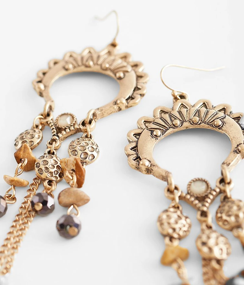 Beaded Fringe Earring
