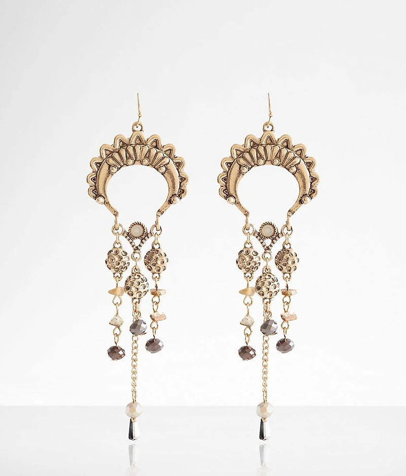 Beaded Fringe Earring