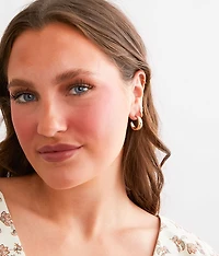 3 Pack Hoop Earring Set