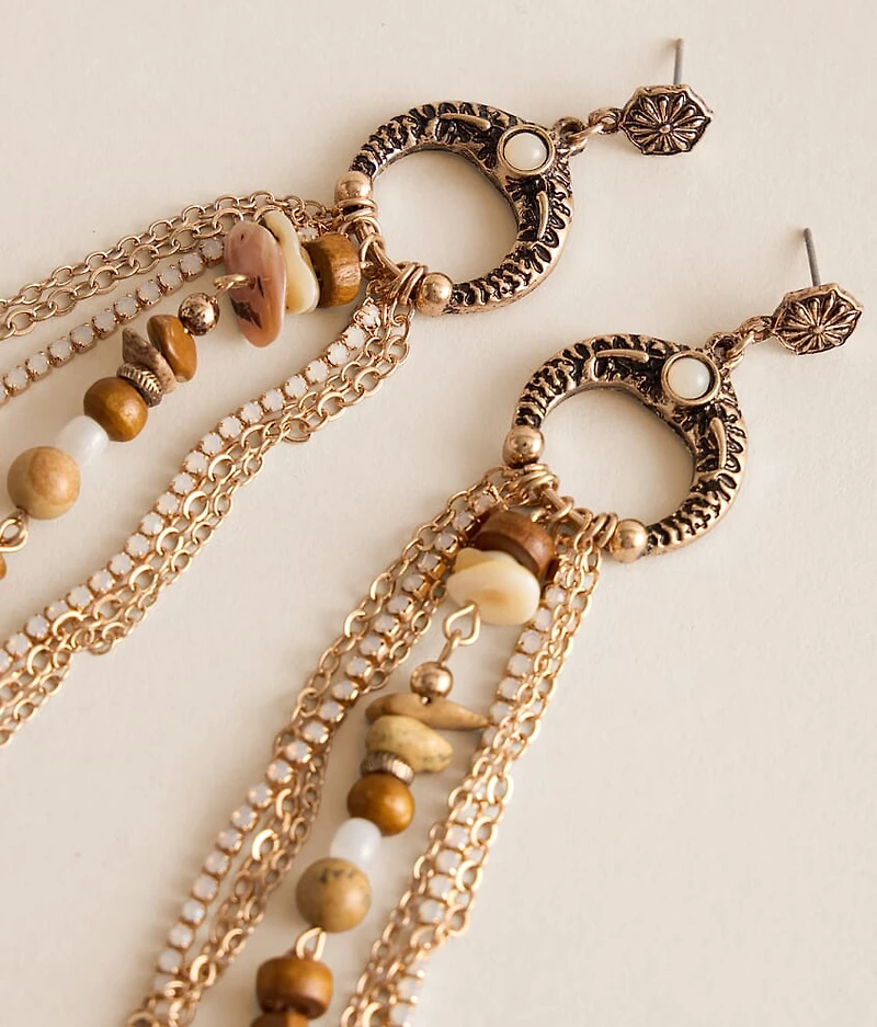 Beaded Fringe Earring