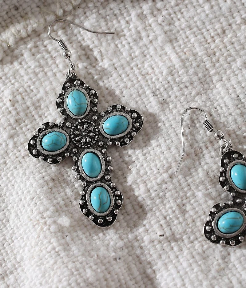 Western Cross Earring