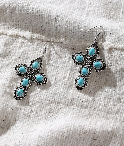 Western Cross Earring