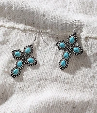 Western Cross Earring