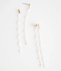Faux Pearl Fringe Earring
