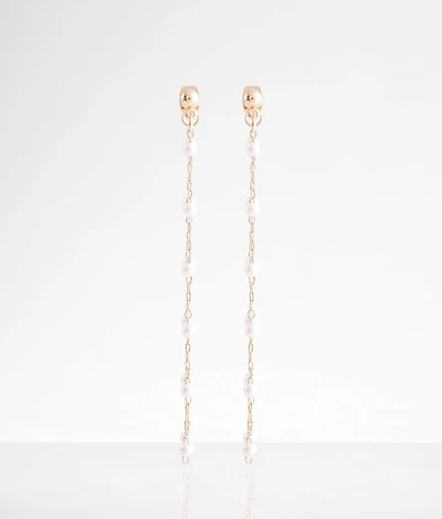 Faux Pearl Fringe Earring