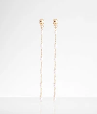 Faux Pearl Fringe Earring