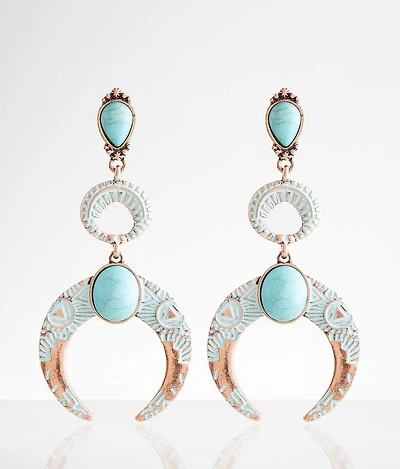 Patina Western Drop Earring