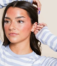 Glitz Cross Earring