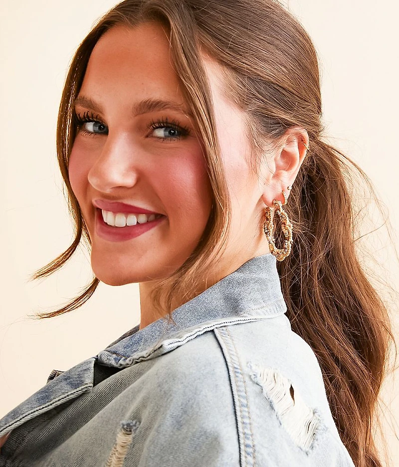 Twisted Hoop Earring
