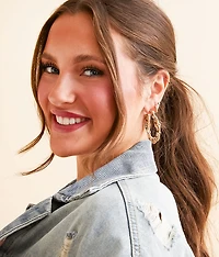 Twisted Hoop Earring