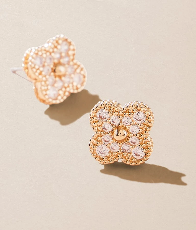 Glitz Clover Earring