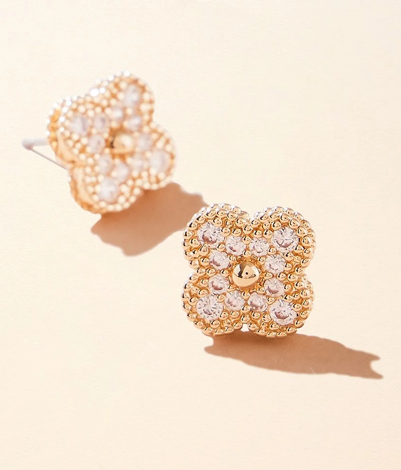 Glitz Clover Earring
