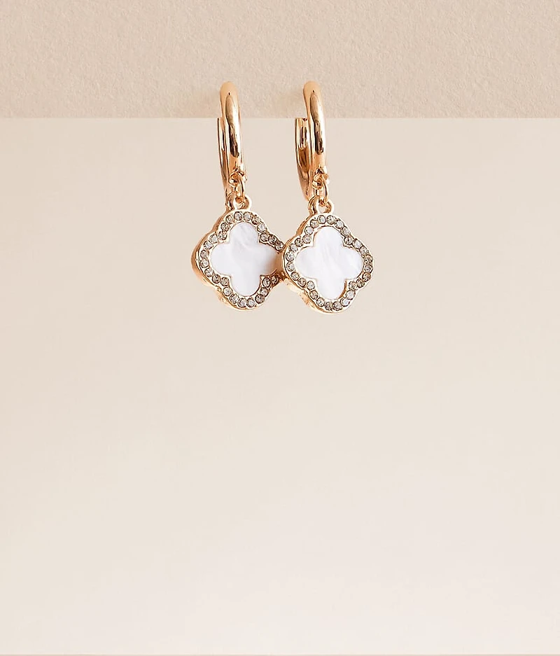 Clover Hoop Earring